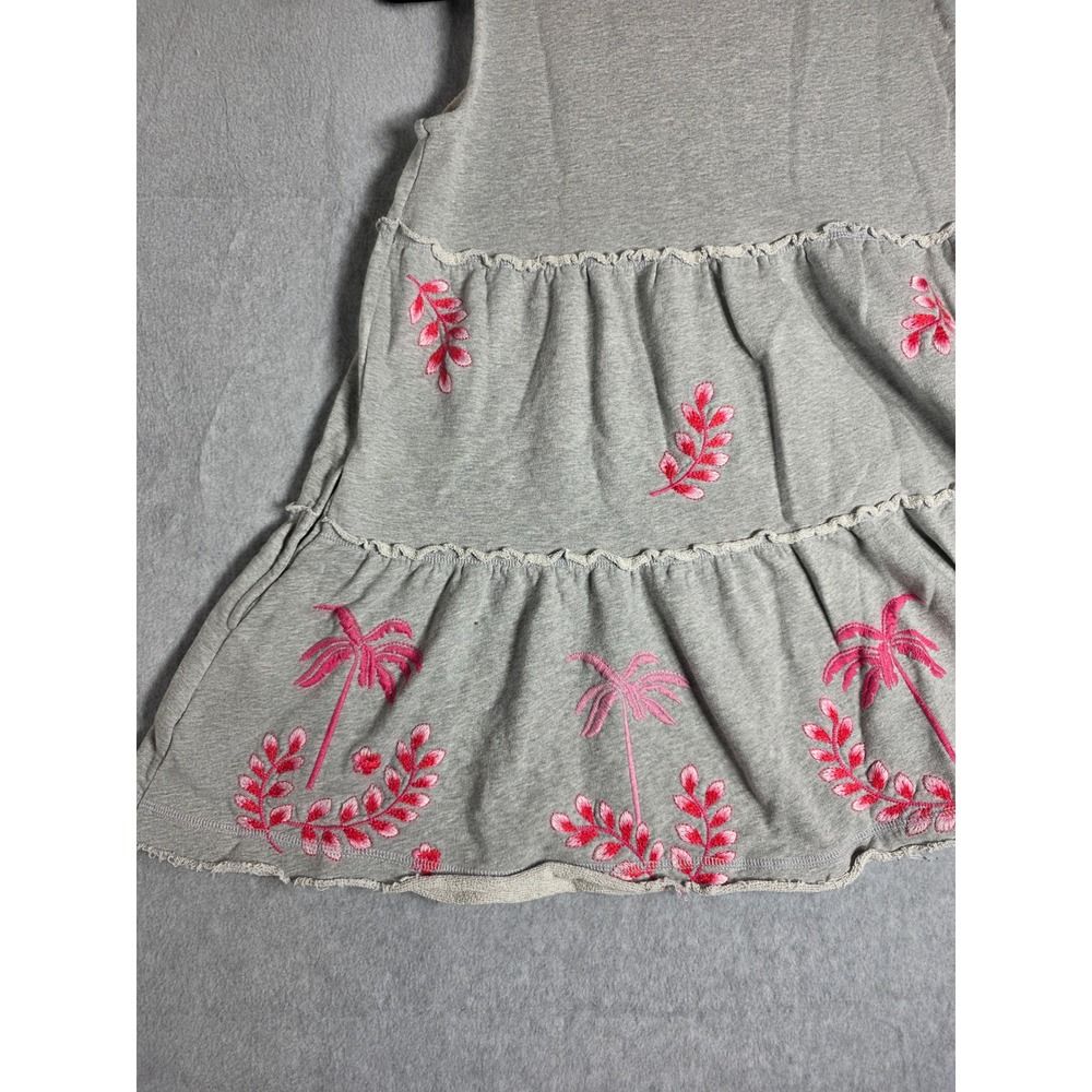 Johnny Was Cassia Grey Embroidered Swing Hoodie Jacket Vest Womens Small Pink - Picture 10 of 12